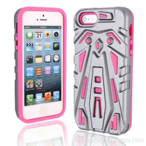 Transformer Combo PC Silicone Cellphone Cover, Suitable for Apple's iPhone 5G